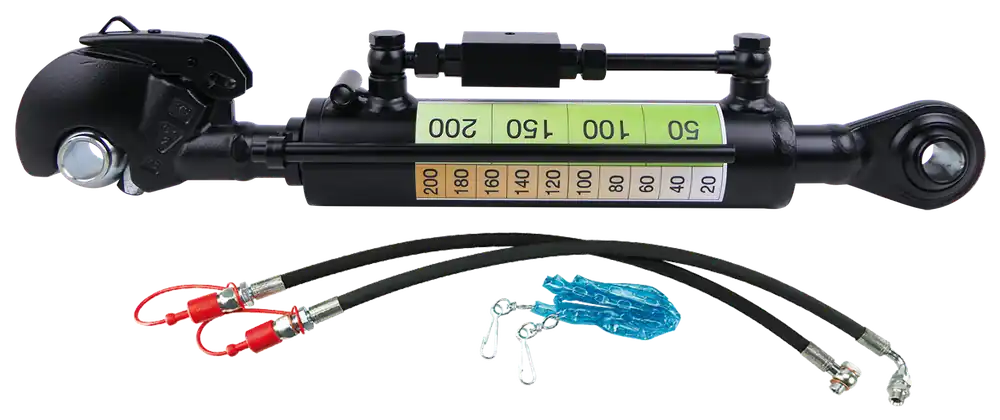 Hydraulischer Oberlenker mit Fanghaken und Kugelauge Kat.2 (25,4mm) Must-Have