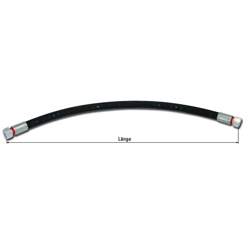 Top-Seller Einbaufertiger Hydraulikschlauch Nennweite DN12, Anschluss 15L, M22x1,5 mm