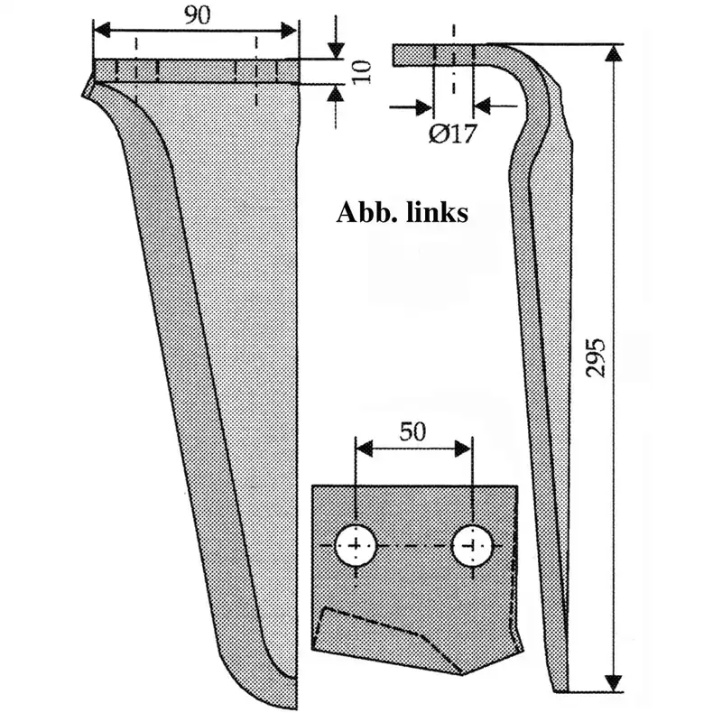 Preis Gesenkt Kreiseleggenzinke RH66 passend zu Maschio, 90x10mm