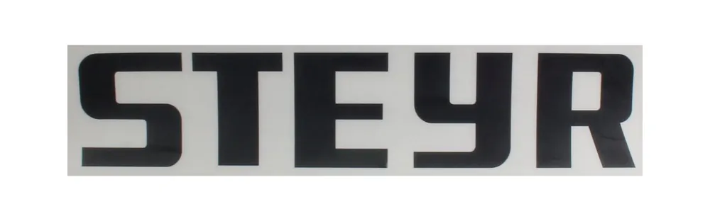 Aufkleber STEYR Dachscheinwerfergehäuse hinten Nur Heute