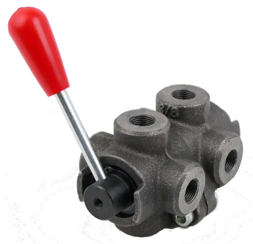 6/2-Wegeventil mechanisch umschaltbar, Mittelstellung geschlossen, für Rohrleitungseinbau Neue Ware