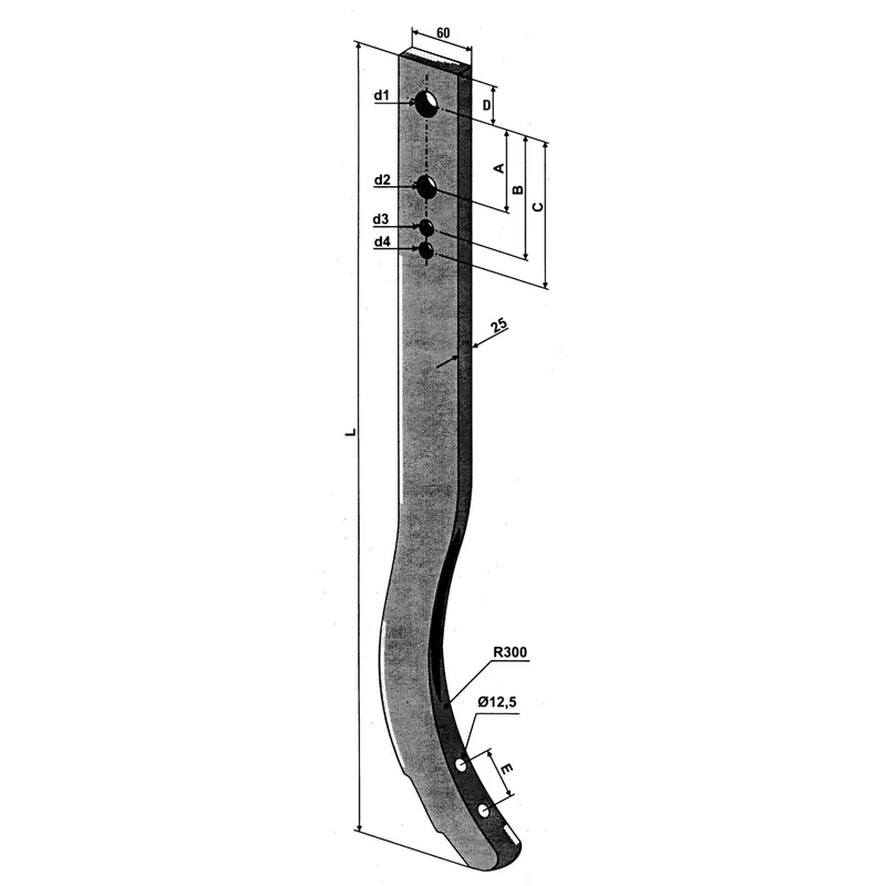 Schwergrubberstiele 60 x 25 Heißes Angebot