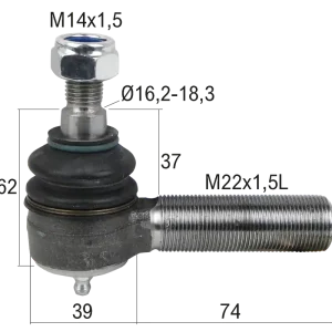 Kugelgelenk M22x1,5 Links Bestseller