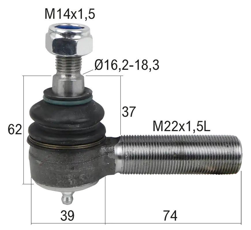 Kugelgelenk M22x1,5 Links Bestseller
