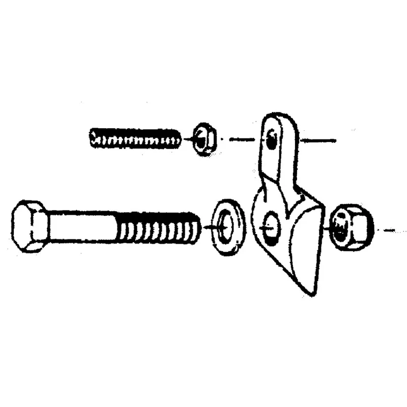 Geld-Zurück-Garantie Zinkenhalter M12x50 mit Einstellschraube