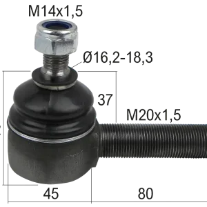Kugelgelenk M20x1,5 Neu Im Sortiment