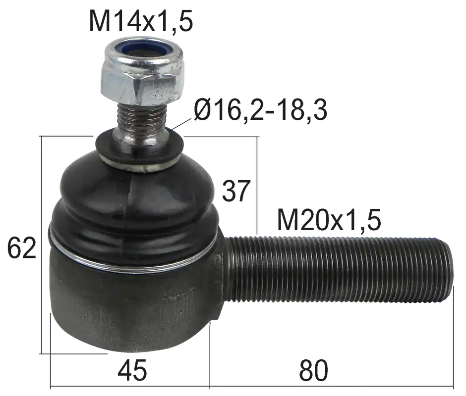 Kugelgelenk M20x1,5 Neu Im Sortiment