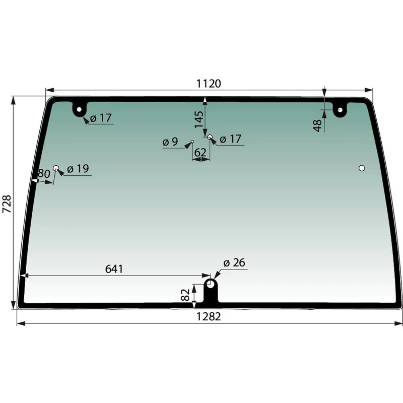 Heckscheibe Lindner Geotrac Serie 4 Neuheit