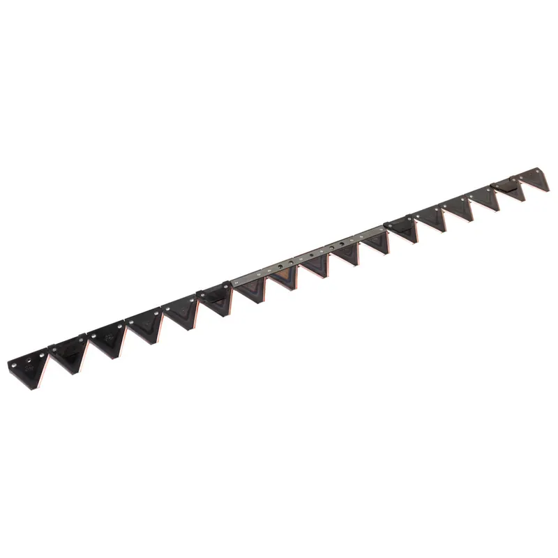 Nur Heute Schröckenfux Mähmesser zu Reform, 2 Gewindelöcher M8, Lochabstand 152 mmMähmesser zu Bucher M-Serie mit Pfeilschnittbalken T61, H150550070, LA=152 mm