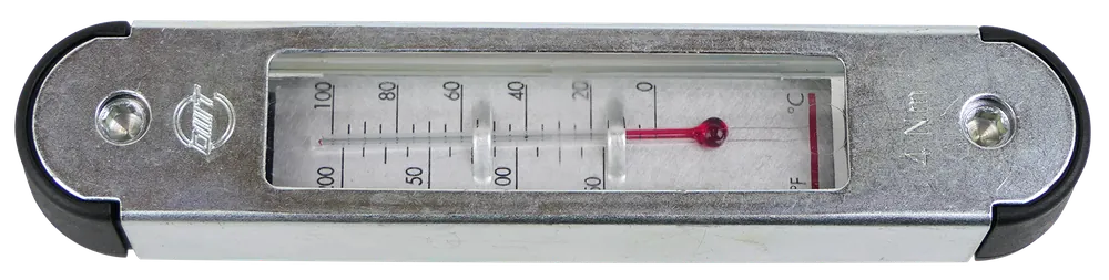 Bestseller OMT Ölstandsanzeige für Hydrauliköltanks mit Temperaturanzeige, Lochabstand 127mm, Anzeige Min und Max