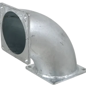 Echt Doppelflanschbogen 90° 6 Radius 195mm