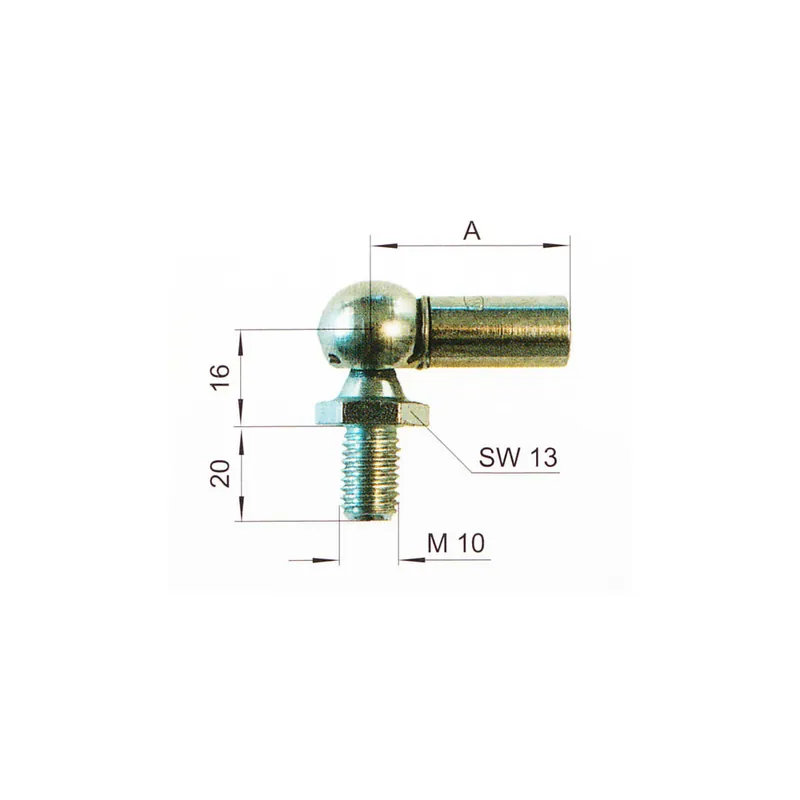 Zertifiziert Winkelgelenk M10