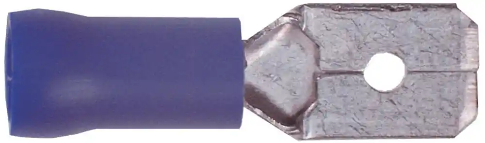 Letzte Chance HM MÜLLNER Flachstecker Blau 6,3 mm 20 Stk.
