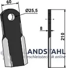 Online Kaufen Gerades Messer 210x60mm