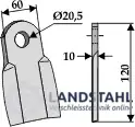 Gerades Messer 120x60mm Heute Kaufen