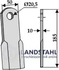 Gerades Messer 185x50mm Rabatt