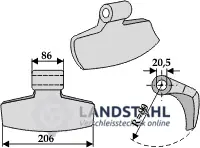 Hammerschlegel 206x86mm Kostenfreie Lieferung