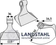 Top-Angebot Hammerschlegel 120x38mm