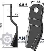 Schlegel 270x70mm - rechts Mengenrabatt
