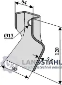 Klinge 120x64mm Neu