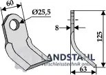 Y-Messer 125x60mm Ausverkauf