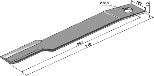 Mähermesser 710mm - rechts Garantierte Lieferung