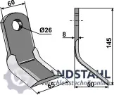 Jetzt Zugreifen Y-Messer 145x60mm - Neues Modell