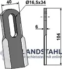 Meistverkauft Gerades Messer 104x40mm