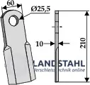 Gerades Messer 210x60mm Top-Qualität
