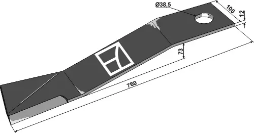 Messer 760mm - links Top-Qualität