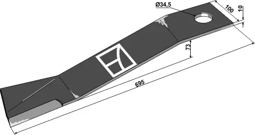 Angebot Messer 695mm