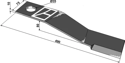 Preisreduziert Messer 490mm