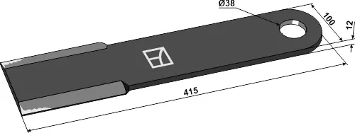 Expressversand Mähermesser 415mm