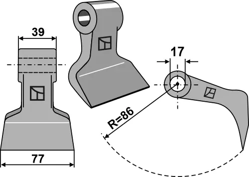 Hammerschlegel 77x39mm Saisonangebot