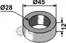 Handgefertigt Scheibe D45x12xD28