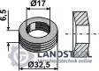 Preisknaller Elastische Distanzscheibe D32,5x6,5xD17