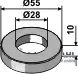 Scheibe D55x10xD28 Geld-Zurück-Garantie