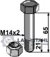 Schraube mit Sicherungsmutter - M14x2 - 10.9 Aktuell
