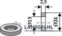 Im Trend Scheibe D24x2,5xD15