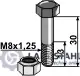 Must-Have Schraube mit Sicherungsmutter - M8x1,25 - 10.9