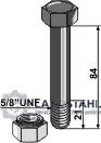 Schraube mit Sicherungsmutter - 5/8''UNF Gleich Bestellen
