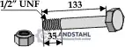 Top-Angebot Schraube mit Sicherungsmutter - 1/2''UNF