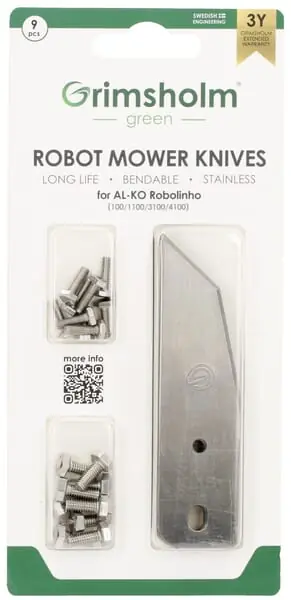 Ausverkauf AL-KO Ersatzmesser 9 Stck, passend Robolinho - FGP1145.