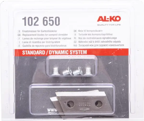 Top-Qualität AL-KO Hauptmesser: SchreddermesserÜbersichtOE F&G - AK102650