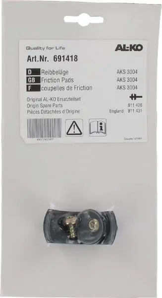 Gratis Versand Reibbelage Satz: AKS3004, AL-KO, Kugelkupplung, 691418